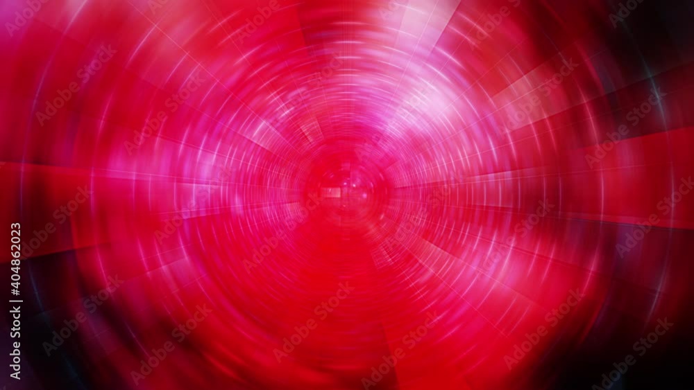 Poster abstract futuristic seamless loop background. abstract red radial ring texture with light effect cir