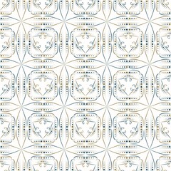 Geometric seamless pattern on a white background. For modern interior design, fashionable textile print, decorative panel.