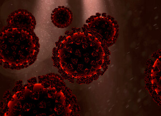 Corona virus in blood stream