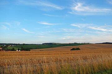 Obraz premium Felder in Unkeroda