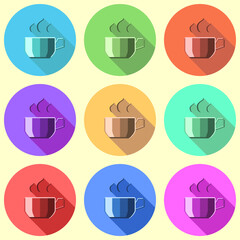 Vector icon of coffee