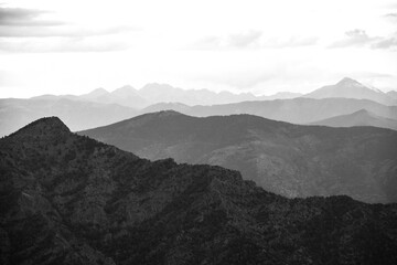 Mountains valley of the Pyrenees mountain range, Alt Pirineu Natural Park, province of Lleida, autonomous community of Catalonia, Spain
