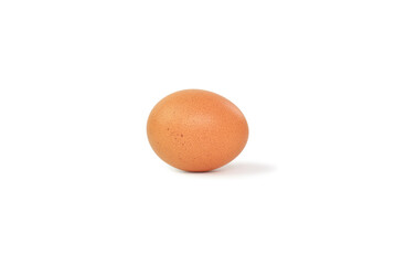 Chicken brown egg isolated on white background with clipping path