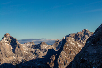 High mountains in Julian alps	