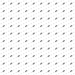 Square seamless background pattern from black fireworks symbols are different sizes and opacity. The pattern is evenly filled. Vector illustration on white background