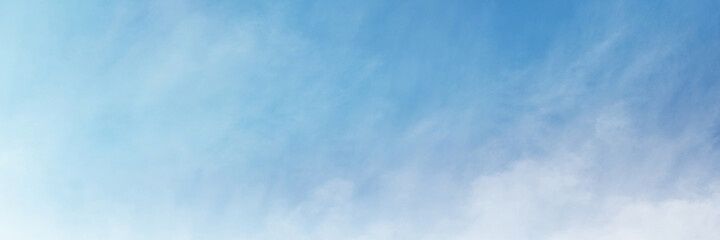 Blue sky with white cloud. The summer heaven is colorful clearing day Good weather and beautiful nature in the morning.