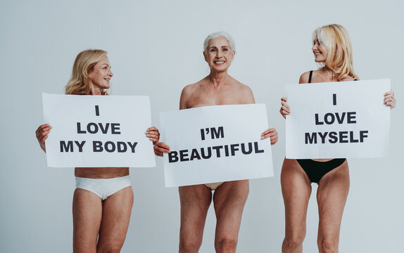 Beautiful Senior Woman Posing On A Beauty Photo Session.