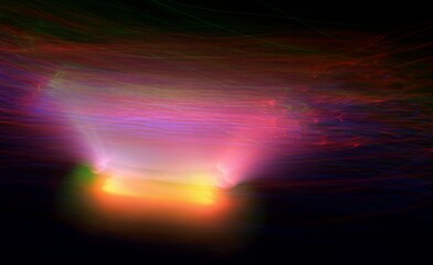 Fototapeta Abstrakcyjne rozmyte kolorowe światłą  - technika długiej ekspozycji obraz