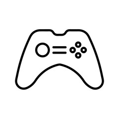 Gamepad icon. Isolated on white background. Simple flat vector. Eps10 symbol