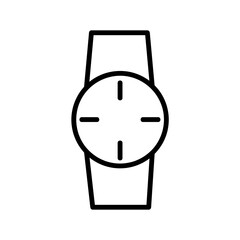 Watch icon. Isolated on white background. Simple flat vector. Eps10 symbol