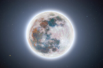 HDR Moon High Quality Space Picture