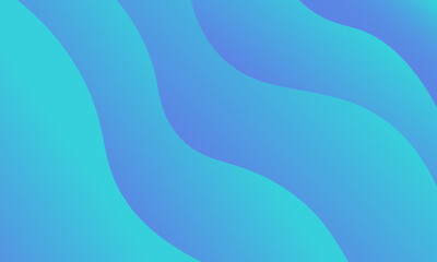 Blue gradient wave background.