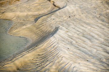 Mining of sand in the quarry