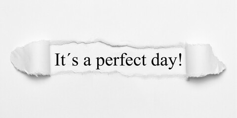 It´s a perfect day! 