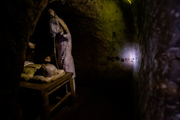 Exploring Vinh Moc tunnels in Vietnam