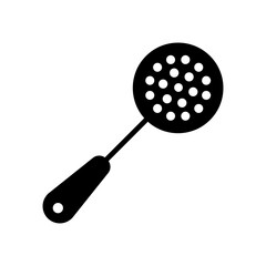 Skimmer vector glyph icon. Kitchen appliance