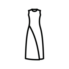 dress icon. Cloth fashion sign, soft dress. vector illustration