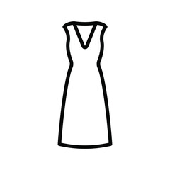 dress icon. Cloth fashion sign, soft dress. vector illustration