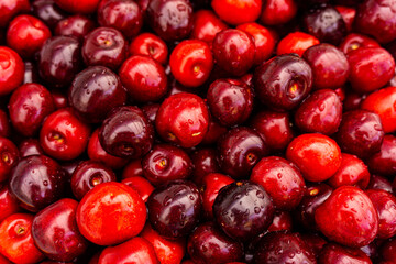 cherry Fruit Background, cherry Texture Pattern