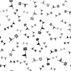 Black Flag icon isolated seamless pattern on white background. Location marker symbol. Vector.