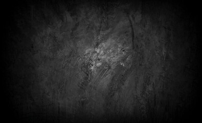 Old wall texture cement dark black gray  background abstract grey color design are light with white gradient background.