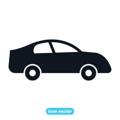 Simple Car icon template color editable. car transportation symbol vector illustration for graphic and web design.