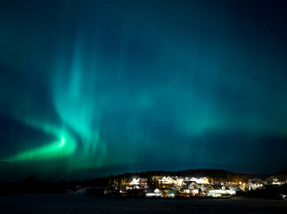 Northern lights over Skatval, Norway