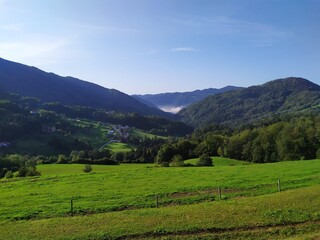 landscape of the mountains