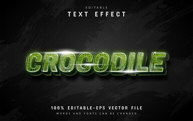 Crocodile text effect