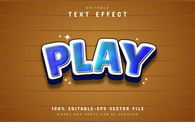 Play cartoon text effect