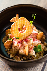 dessert with apples and spices