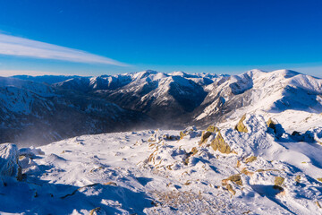 Tatra mountains in snowy winter time, Kasprowy Wierch, Poland