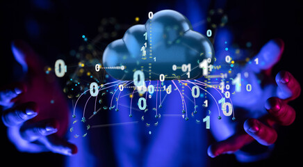 Ui of Cloud Computing Technology Internet Storage Network Concept
