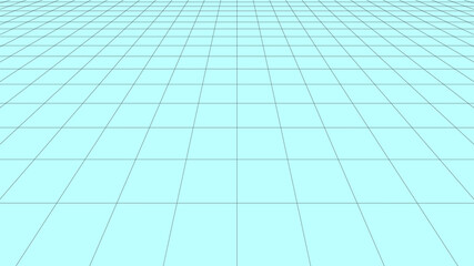 Obraz premium Vector grid. Perspective tile of lines. Detailed vector illustration.