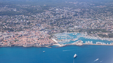 Aerial view of Antibes, France