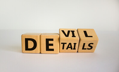 Devil in the details symbol. Turned cubes and changed the word 'details' to 'devil'. Beautiful...