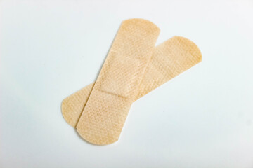 Sterile medical patch for wounds and calluses close-up.