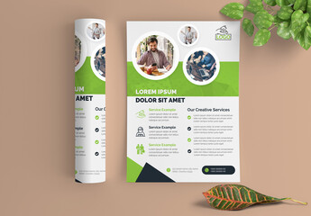 Green Corporate Flyer Layout