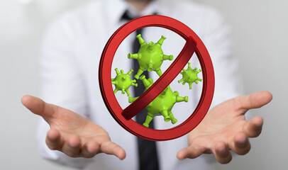 Corona Virus Healthcare Concept. Coronavirus protection Pandemic Sars Fever.