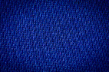 Blue fabric. Background and texture of fabric on the book. Cover vignetting.