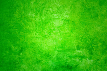 Bright spring green rough wall