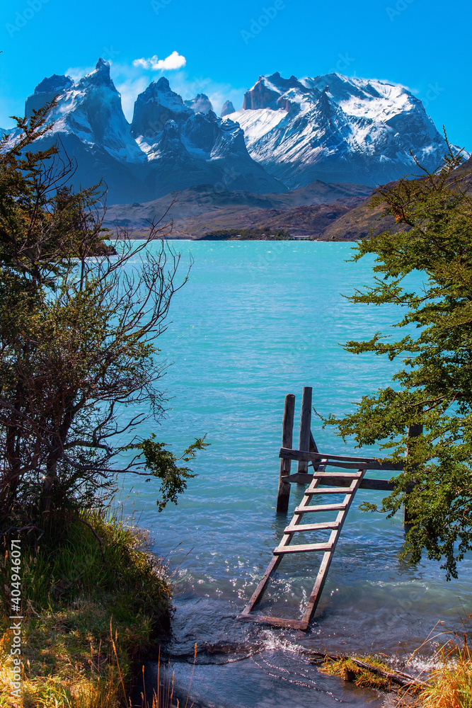 Canvas Prints huge lake with azure water