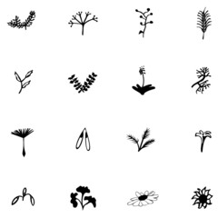 Obraz premium set of silhouettes