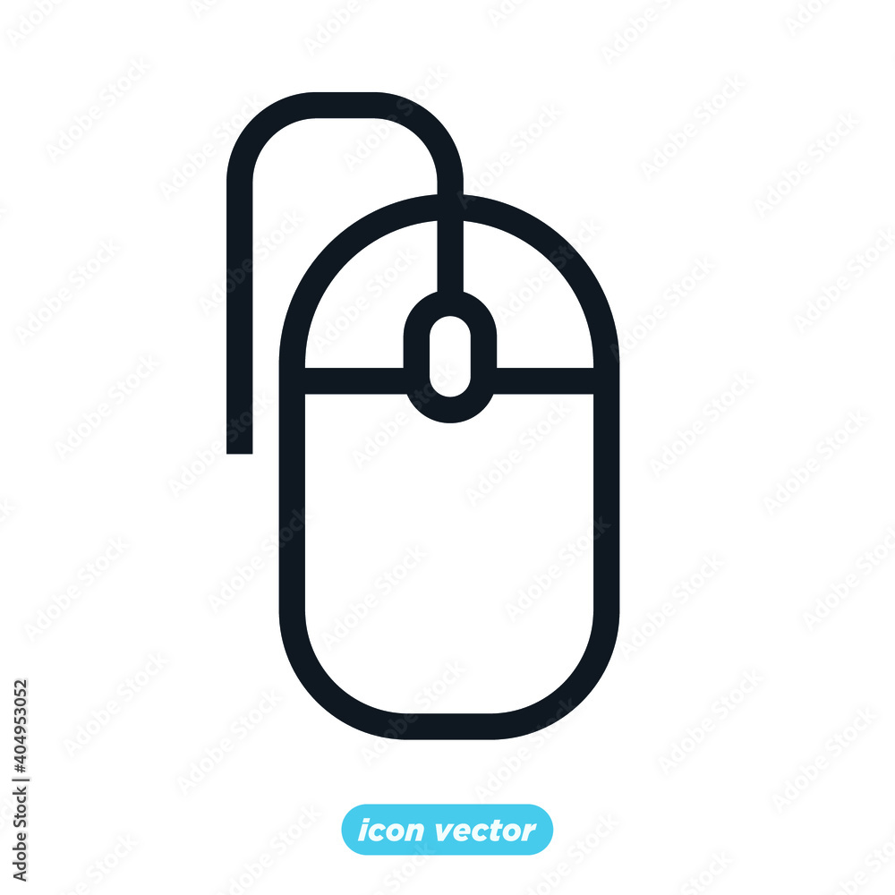 Poster mouse icon template color editable. mouse symbol vector illustration for graphic and web design.