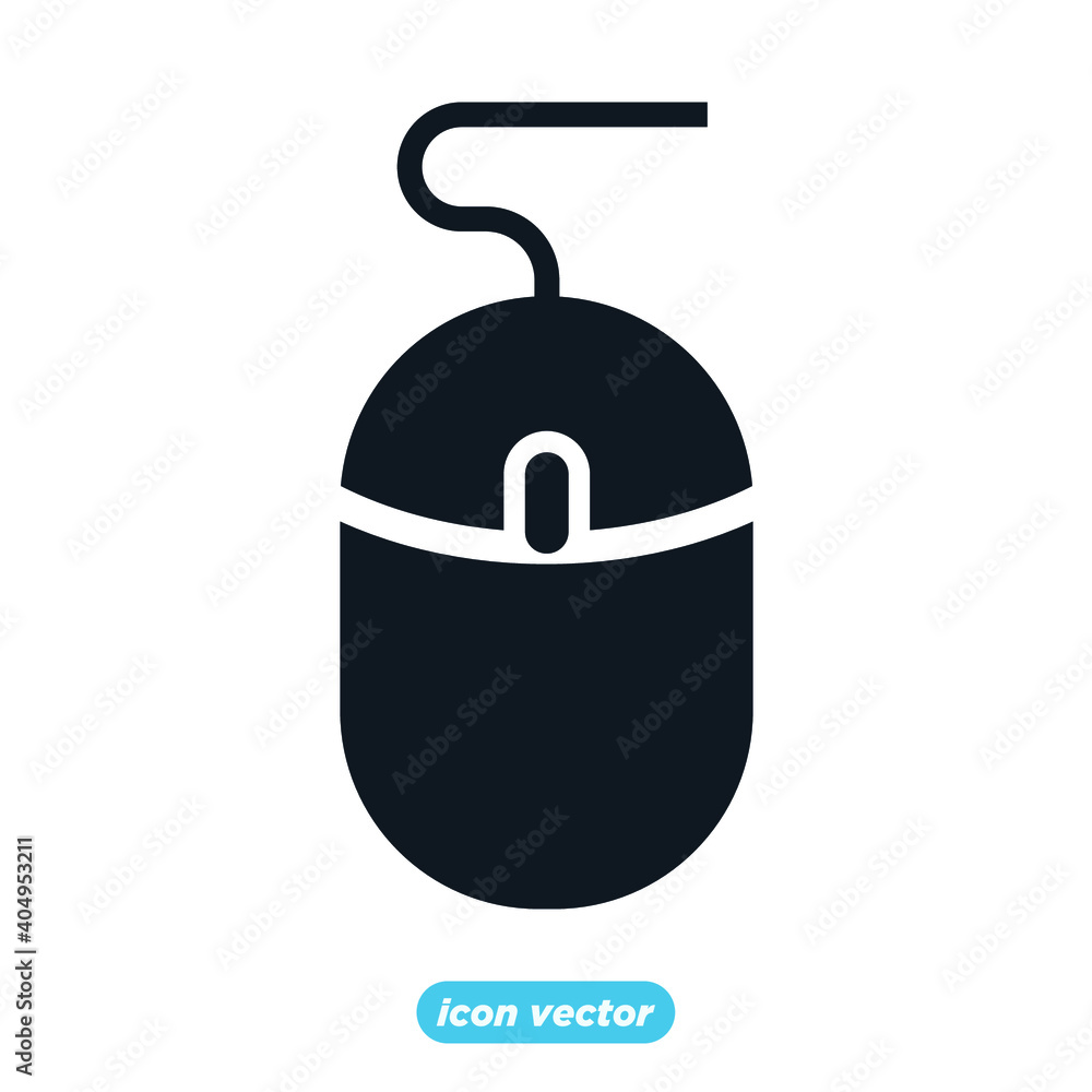 Poster mouse icon template color editable. mouse symbol vector illustration for graphic and web design.