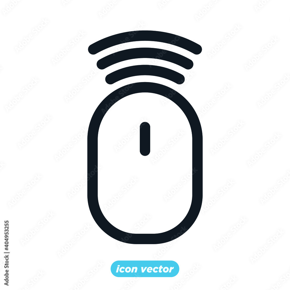 Poster mouse icon template color editable. mouse symbol vector illustration for graphic and web design.