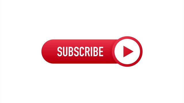 Subscribe Button Template with the notification bell on laptop. News subscribe button. Business concept subscribe. illustration.