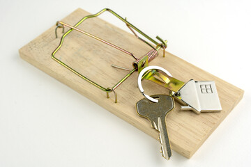 keys to a house on a mousetrap, the concept of a trap when buying a home