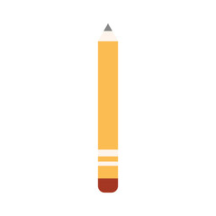 icon of pencil, flat style design