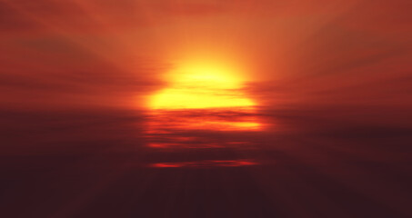 Fototapeta na wymiar big large sun sunrise sunset